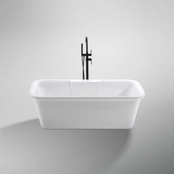 Indoor Tub Flexible Acrylic Freestanding Bathtub with Outer Frame and Legs Accessories