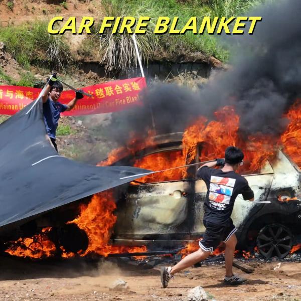 Kit de mantas contra incendios EV Gris Resistencia térmica a 550°C