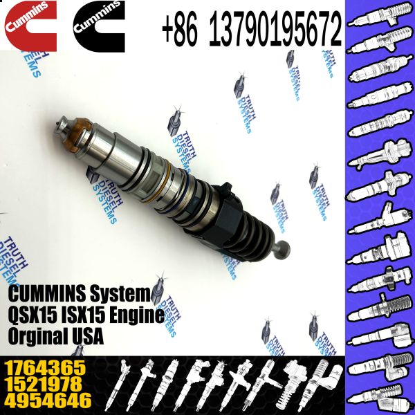Del motor diesel auténtico 1764365 inyector de combustible común del carril QSX15 1521978 570016 4954646 4076963 para Scania