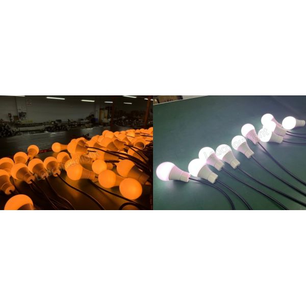 Christmas 60mm DMX RGB Festoon Light Outdoor Coloured LED Pixel RGBW Bulb