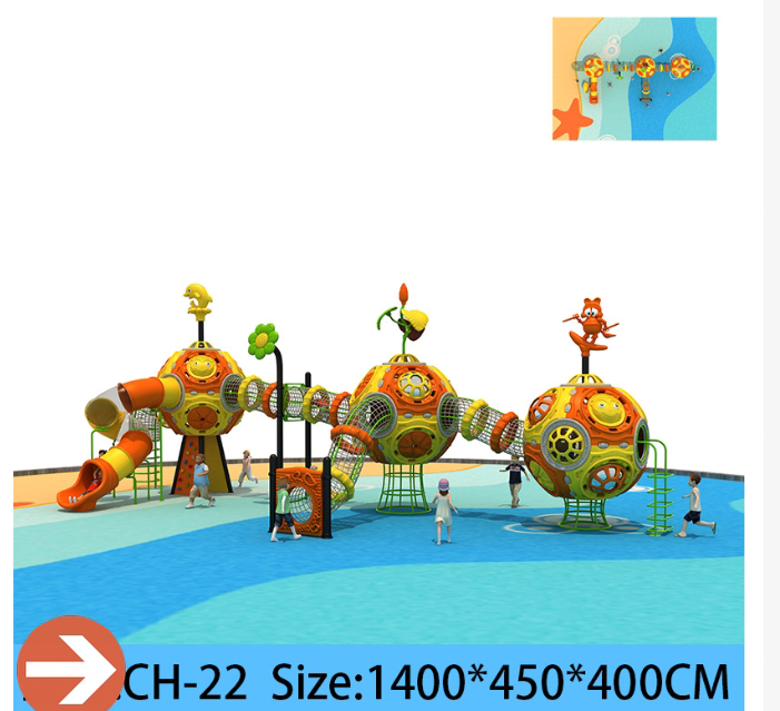 Space Capsule Theme Playground Equipment Custom web Climbers Swings  Plastic Slides for Parks  Kindergartens Safe & Child-Friendly​