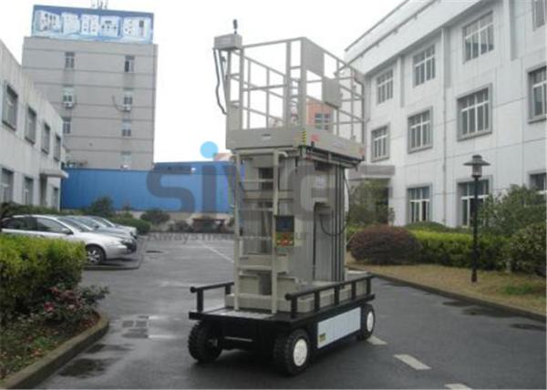 Elevador aéreo automotor 12m do mastro de alumínio para prédios de escritórios