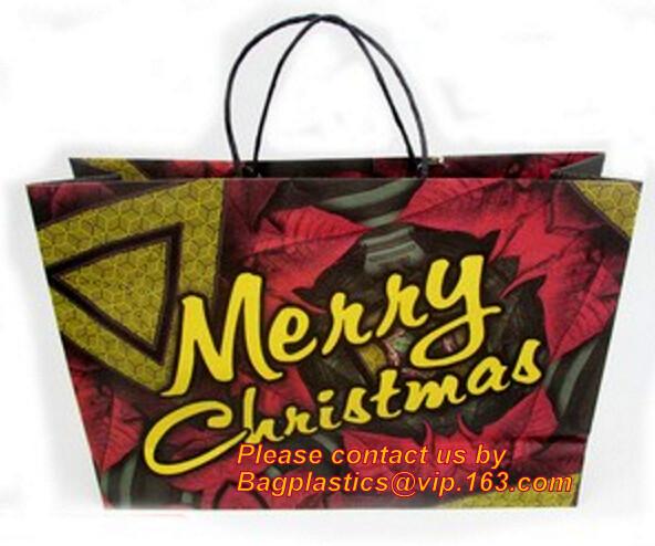 High Quality And Fancy Customized Black Printed Luxury Gift Paper Shopping Bag, Whoesale Natural raw materials Brown