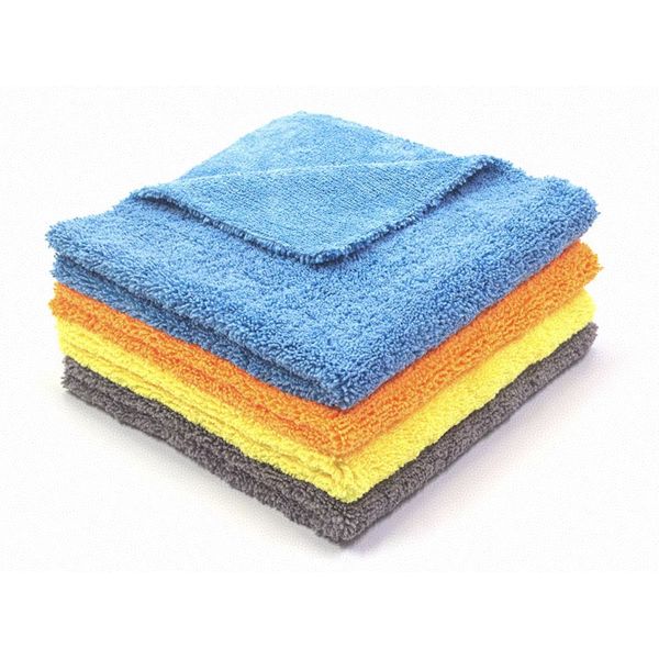 Edgeless Long And Short Pile Microfiber Car Detailing Drying Towel 30x30CM 40x40CM