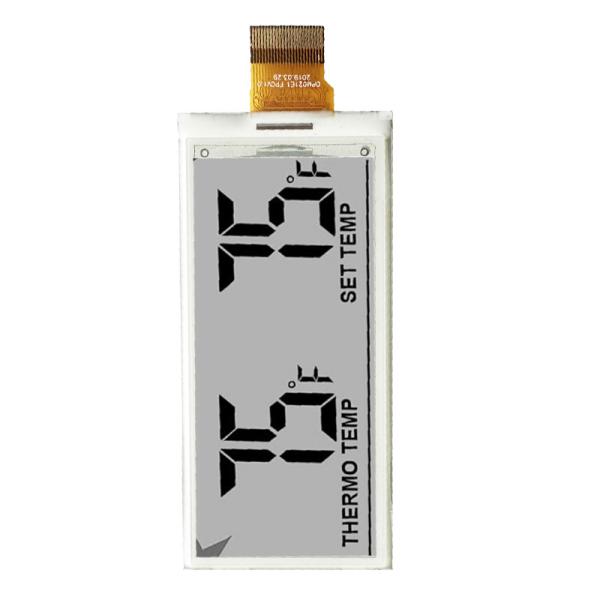 2Ecrã de exibição de papel de 9 polegadas Ecrã de etiqueta de preço eletrônico Resolução 128x296