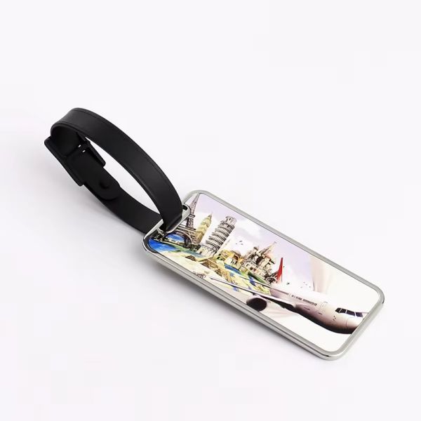 Metal Sublimation Luggage Tag Personalized Gift Blank Custom Luggage Tag