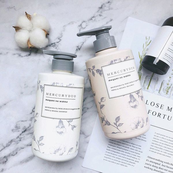 500 мл Серая цилиндрическая гладкая с серой помпой для бутылки лосьона для шампуня