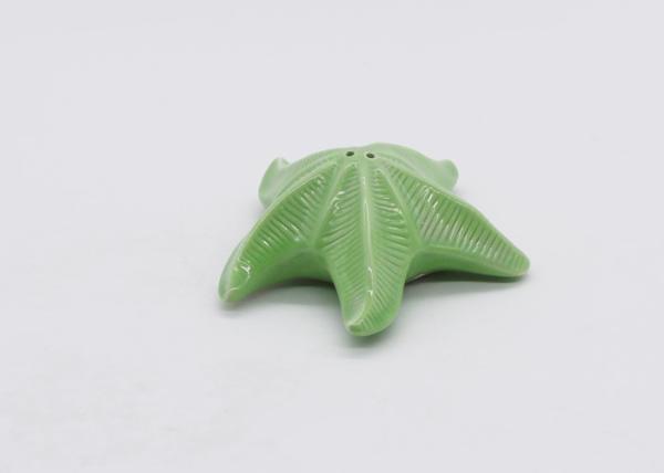 3D Starfish Ceramic Salt And Pepper Shakers In Solid Colors For Summer / Beach