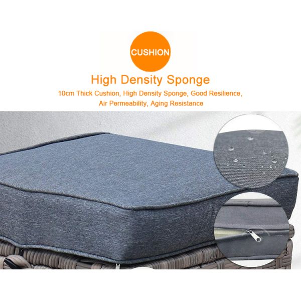 Чёрный виккер открытый стул Металлический ротанный качающийся стул Внешний