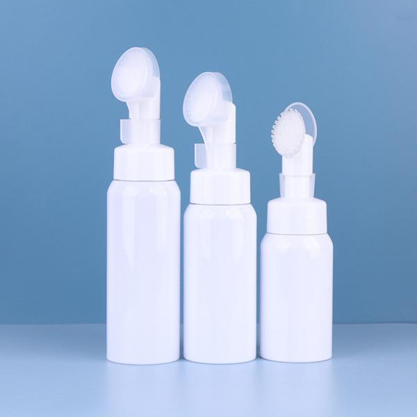 Foam Airless Pump Bottle Cosmetic With Black Plastic Pump Head