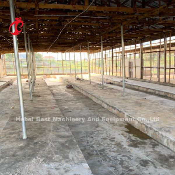 Цена клетки батареи 4 куриц ярусов в Нигерии, клетке Роза слоя цыпленка 5 дверей