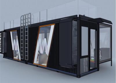 Récipient d'expédition creux de café de construction préfabriquée du verre trempé 20FT