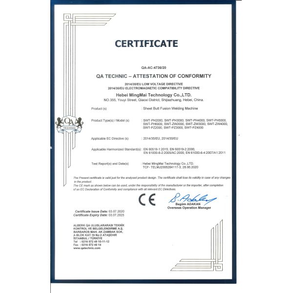 2 medidores de equipamento de soldadura plástico 380V da folha dos PP com aquecimento total