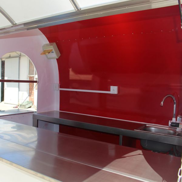 Fully Equipped Kitchen Chinese Food Mobile Cart Customized for Vending Snack Function