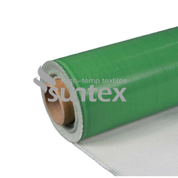 Prenda impermeable revestida Oilproof del paño de la fibra de vidrio de la goma de silicona de alta resistencia