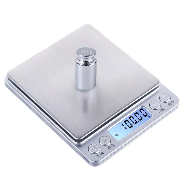 Mini balanzas digitales de bolsillo para diamantes 0.01g, balanza electrónica tipo cuaderno con función de medición de peso y pila de botón