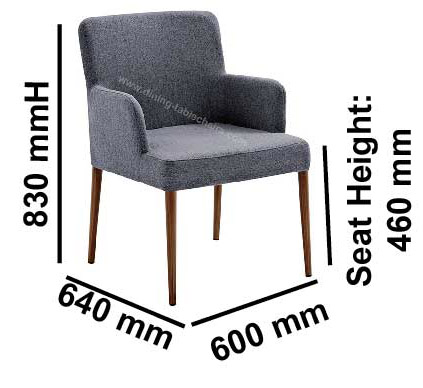 Переклейки стула зерна разрыва подлокотник устойчивой деревянной материальный высокий поднятый, который пенят