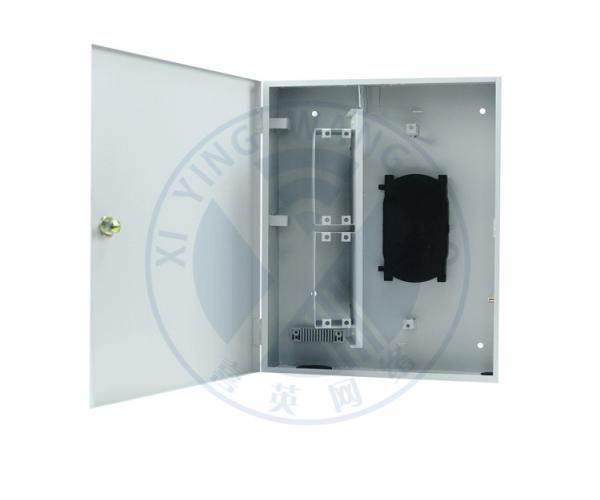 Indoor Cold rolled steel(SPCC)  Wall Mounted Fiber Optic Distribution Box with 4*1:8 PLC Port SC