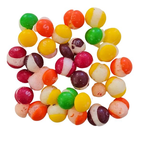 Multicolor Fruit Flavour Freeze Dried Candy Bulk Crispy Gummy Bean Snacks