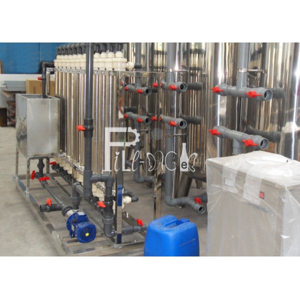 Water Bottling Line Hollow Fibre Filtration 4000 LPH RO Plant