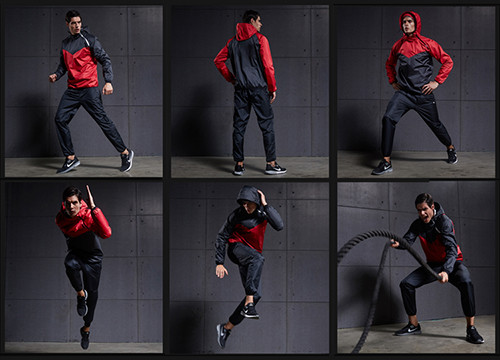 Fitness Clothing Long - Sleeved Running Wear Mid / High / Low Waist Type