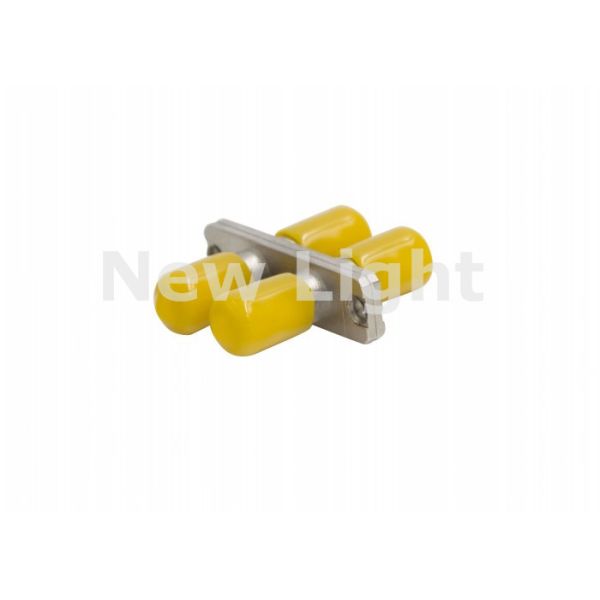 ST Multimode Duplex Metal Fiber Optic Adapter with Low Insertion Loss for Data Processing Networks