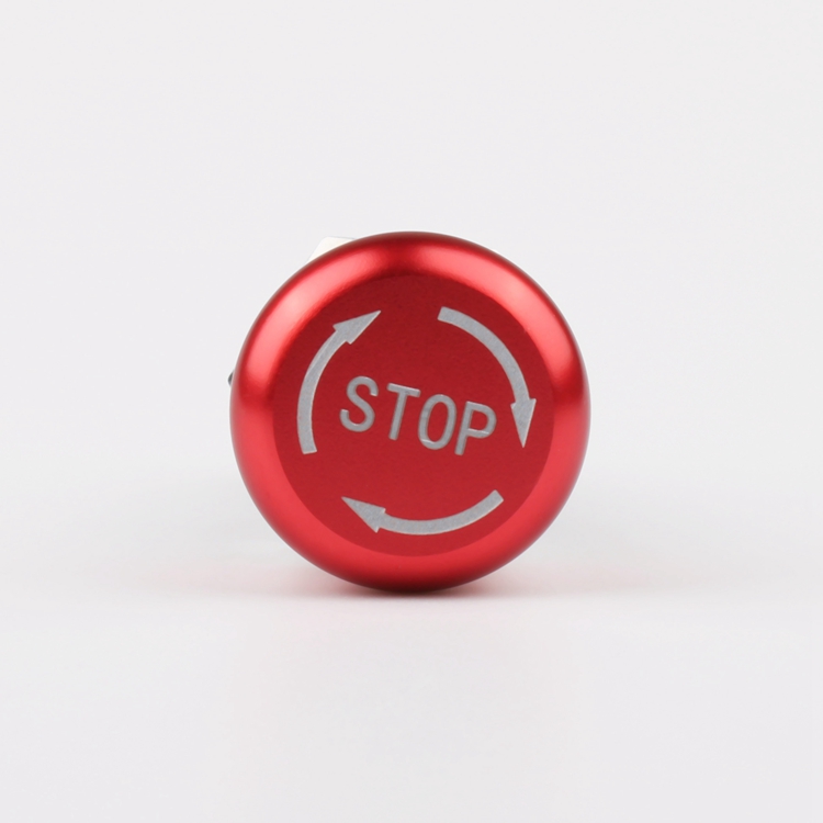 22mm 1NO1NC 3-Pin Stainless Steel 304 Emergency Stop Switch with Turn-Reset Feature Max Voltage 250V
