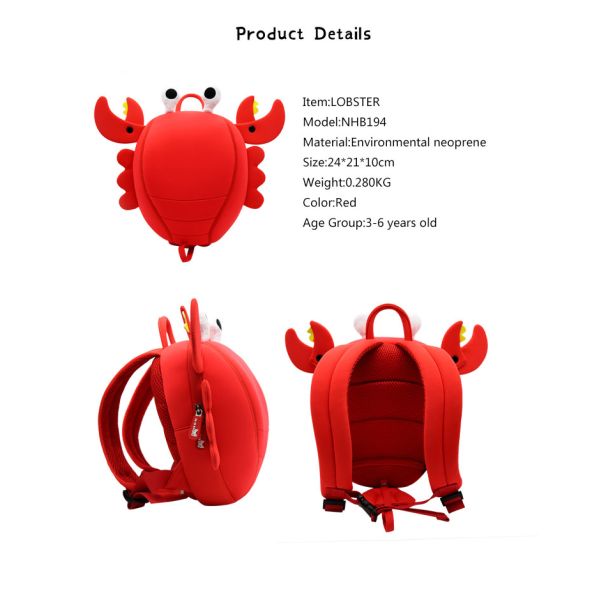NOHOO new style 2019 High Quality School Waterproof Backpack Bags for Little Kids