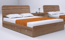 Commerical Hotel Bedroom Furniture Sets Customized Color And Size