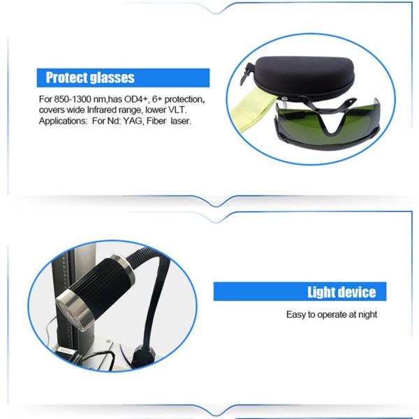 Bylaser Jptipg/Raycus 50W Fiber Handheld Laser Engraver для металлического рабочего стола