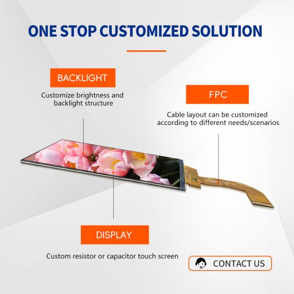5.5-дюймовый промышленный TFT LCD модуль 720x1280 MIPI интерфейс 30pin дисплей