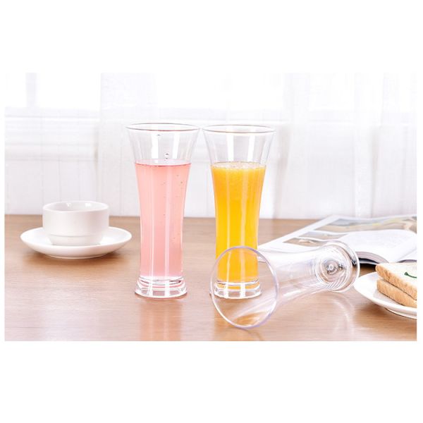 Unbreakable Plastic Pilsner Beer Glasses Polycarbonate Martini Cocktail Glasses Drinkware