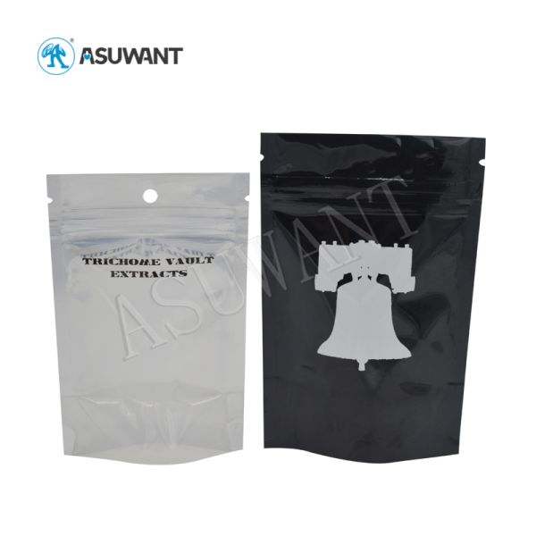 Disposable Custom Standing Pouch No Smell k Bags Plastic Material For Weed