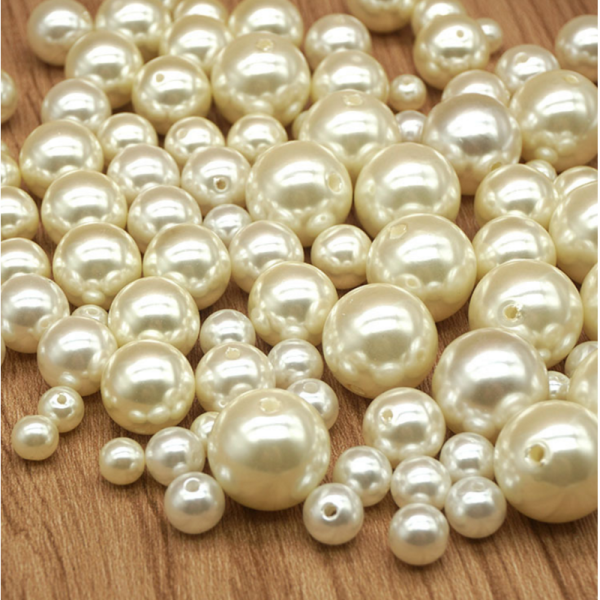 Multi Size White Beads Handmade Factory Price Imitation Loose Pearl in Bulk