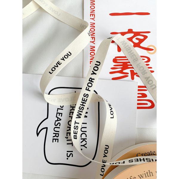 13 мм напечатанная хлопчатобумажная лента DIY ремесленная лента для упаковки в подарок