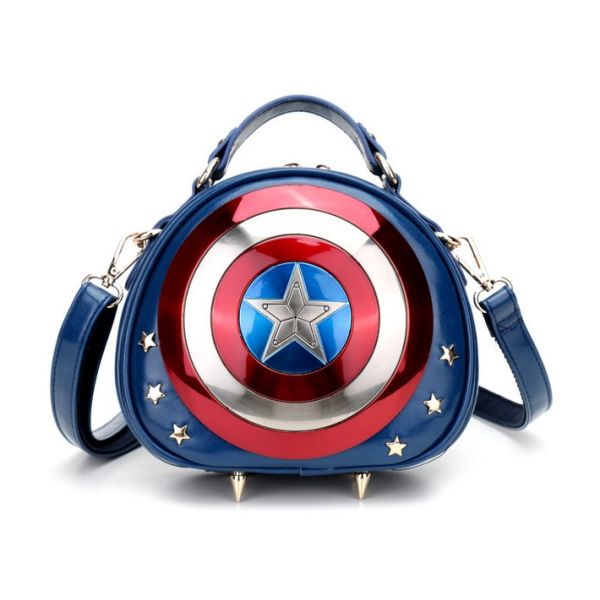 2016 New Avengers Captain America metal shield Ms. handbag Messenger Bag handbag
