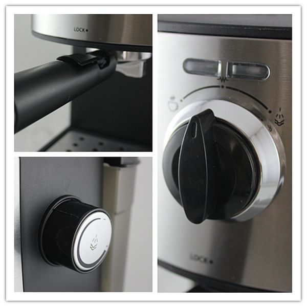 850W Household Coffee Makers 15 Bar Removable Filter Easy Control With Indicator Light