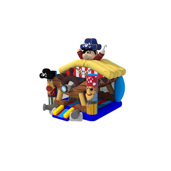 Дом прыжока детей ПВК 5кс5кс5м нового пирата печатания цифров тематический надувной