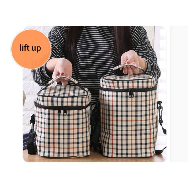 Square Insulated reusable custom cooler bag aluminium foil lunch bags