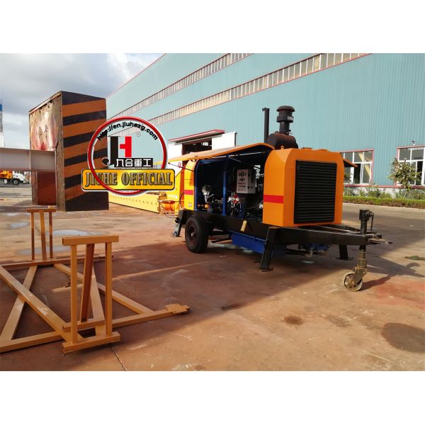 JIUHE DHBT80-16-176 Diesel Trailer Concrete Boom Pump Overall Hydraulic