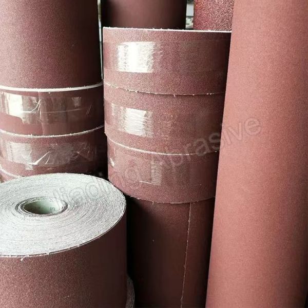 Hand Sliced Twilled Belt Sander Sandpaper Aluminium Oxide Sanding Roll 1x30