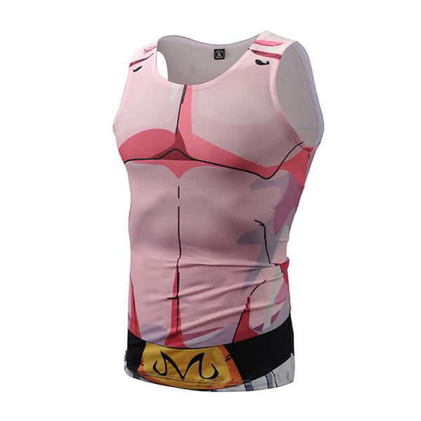 93.2% Polyester Majin Buu Custom Anime T Shirts Sublimation Printing
