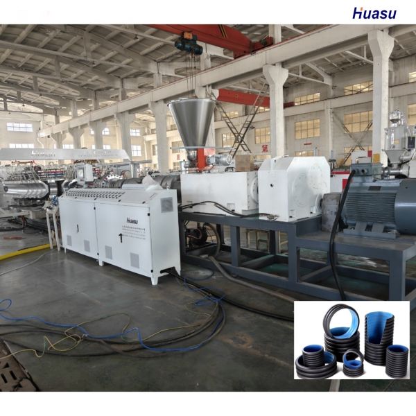 Plastic Pipe Production Extrusion Line With Good Quality Corrugated Pipe Making Machine