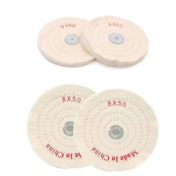 3 Inch Uncombed Loose Cotton Buffing Wheel For High Shine Polishing Metal Automotive