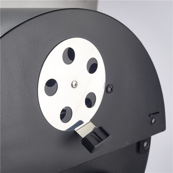 Outdoor Barbecue Trolley Charcoal Smoker BBQ Grill With Powder Coating Surface