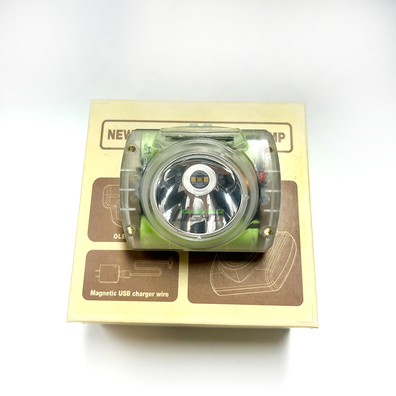 200g Lightweight LED Mining Lamp with OLED Display and Long Battery Life for Underground Coal Mines