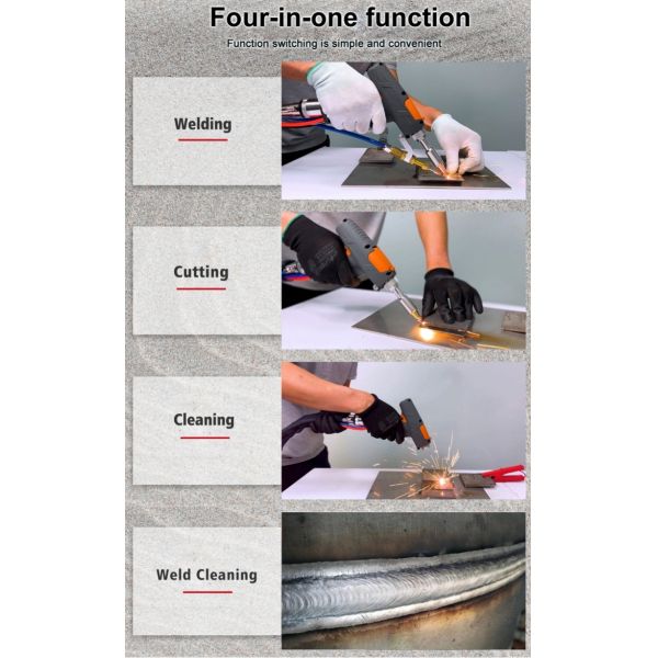 1000w 1500w 2000w 3000w Лазерная сварочная очистная режущая машина 3 в 1