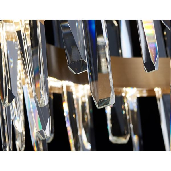 Геометрический нержавеющий ODM верхнего сегмента светильников Кристл роскошный привесной