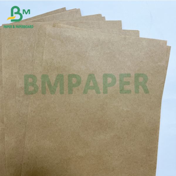Recyclable Extensible 70 90 GSM Brown Food Packaging Bag Paper