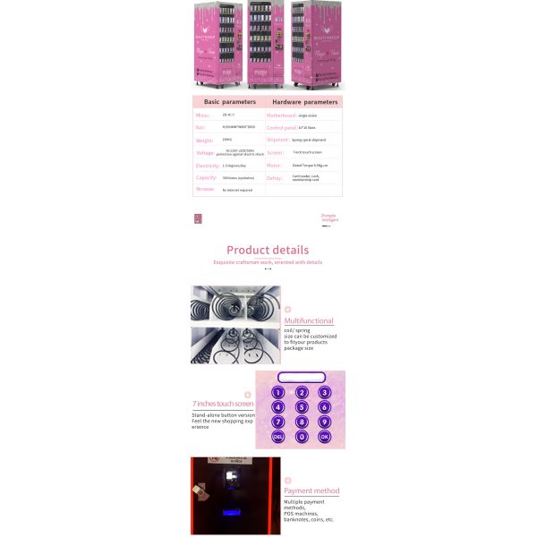 Automatic Phone Accessories Vending Machine QR Payment Phone case Vending Machine